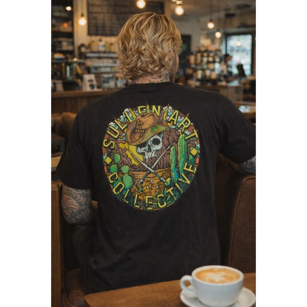 Sullen Art Collective Western Ever Short Sleeve Men`s T-shirt Large A118 NWT New
